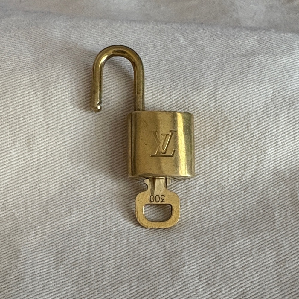 Louis Vuitton Padlock with Key Gold #300